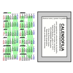 Calendario de bolsillo 2015 - modelo 3