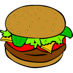 Hamburger drawing