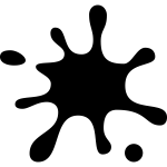 Vector graphics of splash stain pictogram