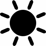 Sun icon