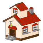 Isometric house vector image