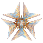 Prismatic Star Line Art No Background