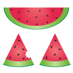 Watermelon pieces