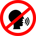 No talking sign image