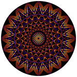 Prismatic Mandala Line Art 5