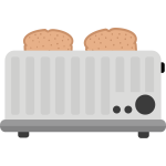 toaster with toast