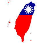 Taiwan Map Flag