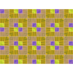 Purple and yellow tile pattern