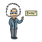 Einstein with equation