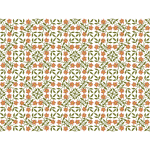 Floral pattern in orange color