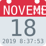 Calendar date icon