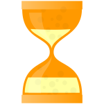 Hourglass time icon