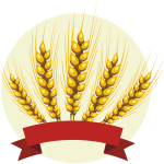 Barley with red banner