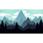 Digital landscape illustration