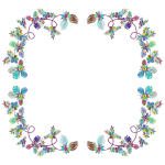 Flower Decoration By FractalBee Prismatic Frame