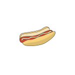 Simple Hot Dog Inside A Bun