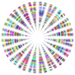 Radial color line burst