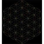 Flower Of Life Dots Prismatic