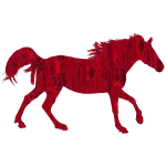 Decorated Horse Vermilion