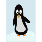 curious penguin