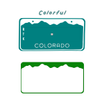 Colorado License Plate Blanks