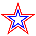 Red White Blue Star