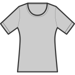 T-shirt in slim shape