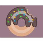 Donut with sprinkles