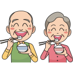 Couple Eating Rice