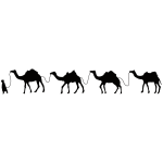 Camel Caravan Silhouette