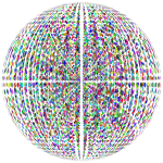 Abstract Information Technology Design 3D Network Grid Sphere