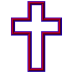 Cross Outline 3D