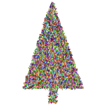 Abstract Christmas Tree Triangular Chromatic