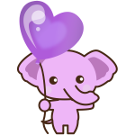 Pink Elephant Cartoon