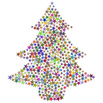 Christmas Tree Stars Polyprismatic No BG