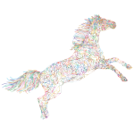 Raging Horse Wireframe Prismatic No BG