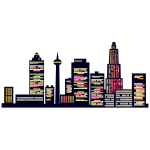 Generic Skyline At Night