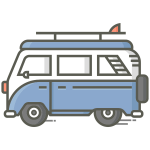 Retro Van Icon By Pettycon