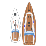 Sail Yacht Top view 