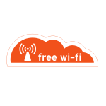 Free Wi-Fi signal sticker