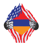 Super Armenian Heritage Armenia Roots Usa Flag Svg