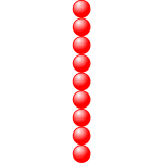 1x9 red balls