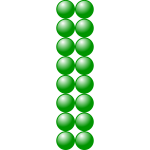 2x8 green balls