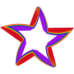 3D Rainbow Star