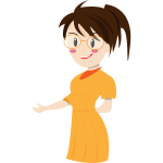 Female teacher vector image