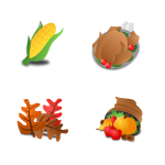 thanksgiving icon set