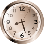 Quartz wall clock vector image