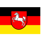 Flag of Lower Saxony region vector graphics