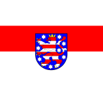 Flag of Thuringia vector clip art