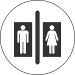 Toilet pictograph image